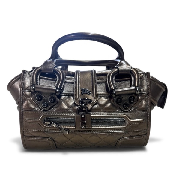 Burberry Quilted Leather Montgomery Satchel Bag - Picture 2 of 9